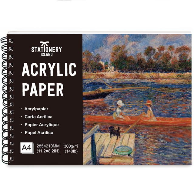 Acrylic Painting Paper - A4, 300gsm, 20 Sheets — A4 - 20 Sheets