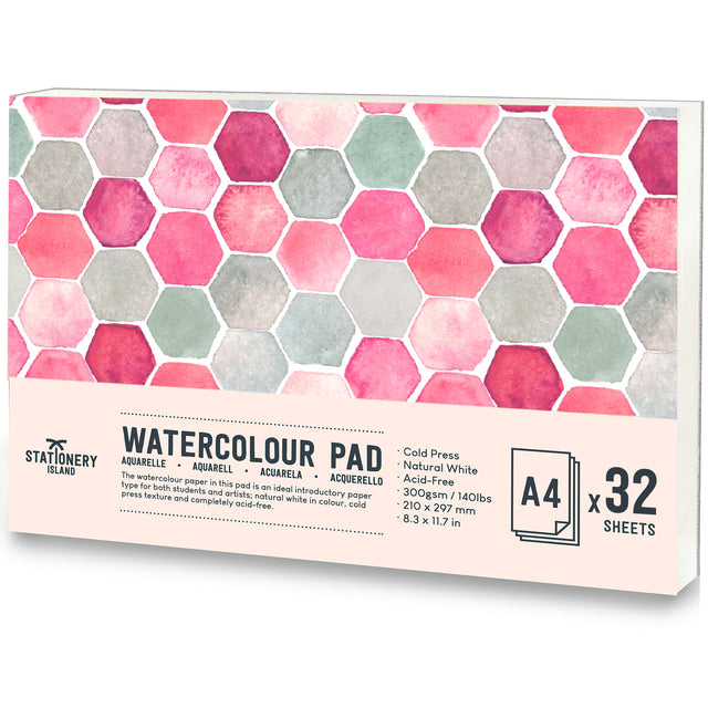 Watercolour Paper - 300gsm — A4 - 32 Sheets