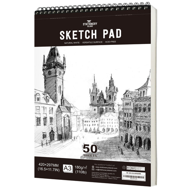 Sketchbook - 180gsm, 50 Sheets — A3