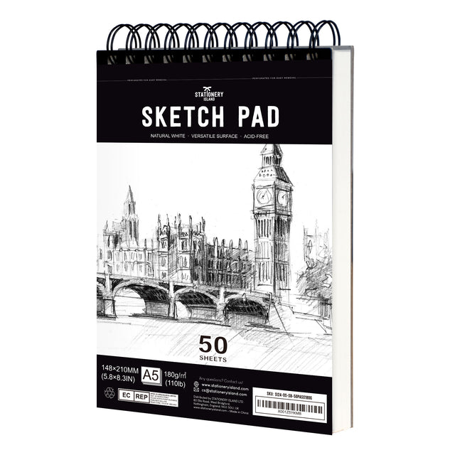 Sketchbook - 180gsm, 50 Sheets — A5