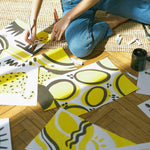 A person drawing on the A4 watercolour paper with 60 sheets that are 300 gsm - Stationery Island