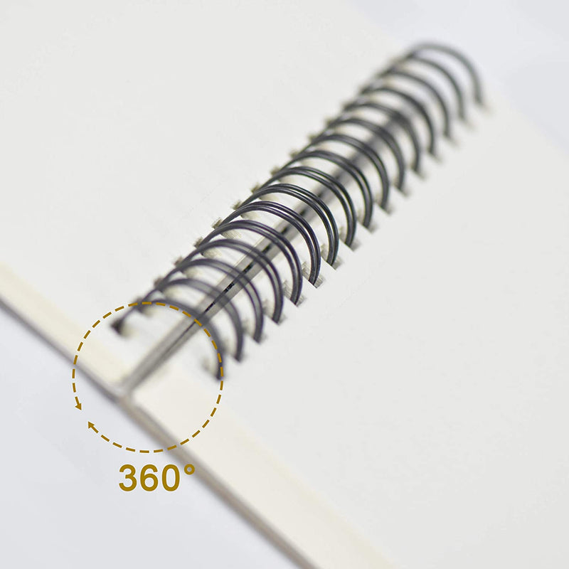 The A3 Pencilmarch spiral bound sketchbook that has 50 pages has a ring binder - Stationery Island