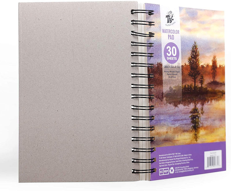 A 5.5 x 8.5" TBC watercolour paper pad with 30 sheets - Stationery Island