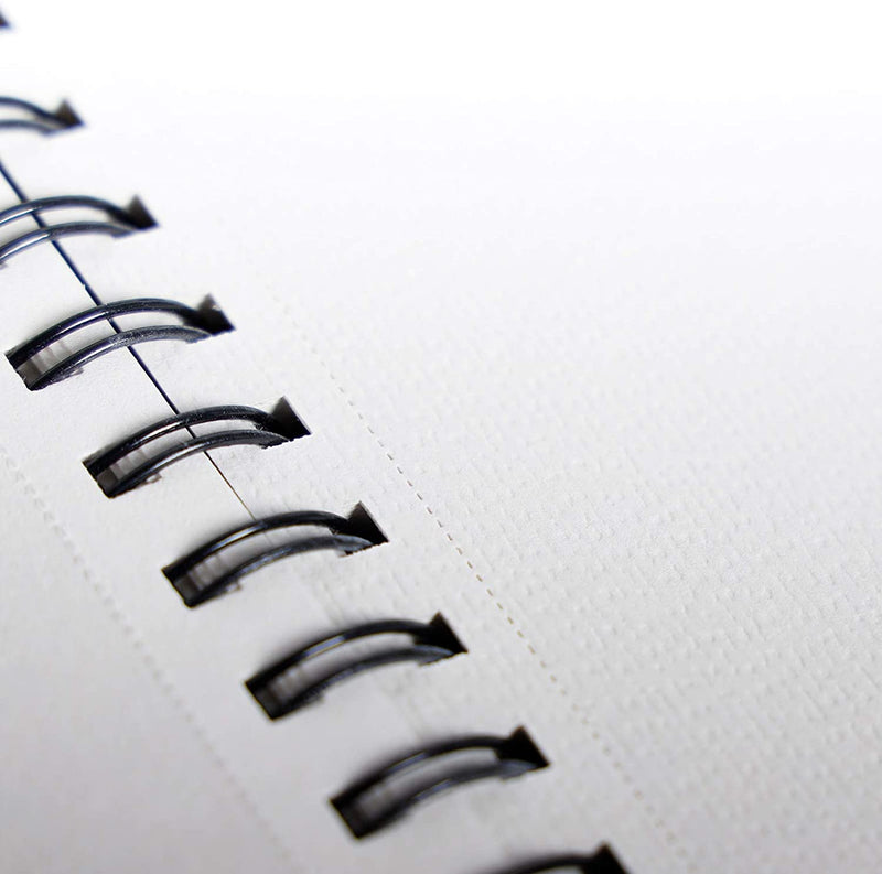 The 5.5 x 8.5" TBC watercolour paper pad with 30 sheets has a ring binder - Stationery Island