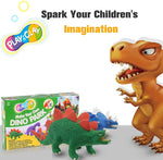 A stegosaurus dinosaur made from clay - Stationery Island
