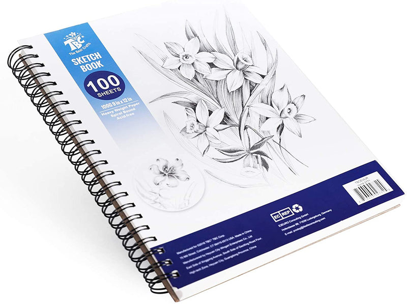 A TBC sketch book with 100 sheets that are 9 x 12" - Stationery Island