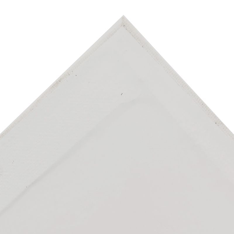 The back of a TBC 8" x 10" white canvas panel that comes in a pack of 12 - Stationery Island