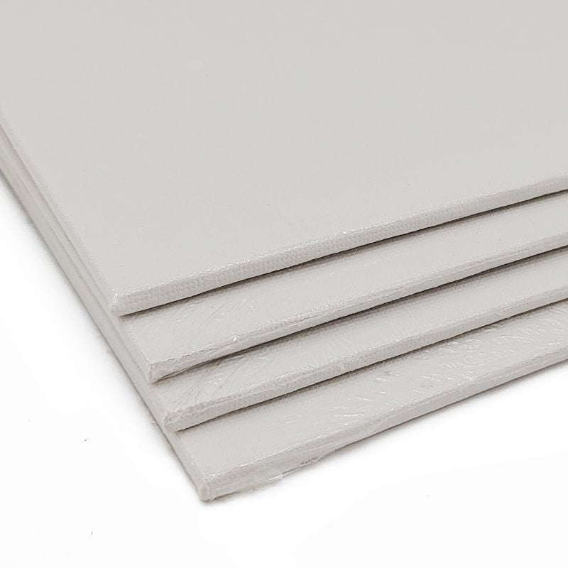 4 TBC 8" x 10" white canvas panels that come in a pack of 12 - Stationery Island