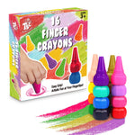 16 pieces of TBC finger crayons - Stationery Island