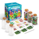TBC make your own terrarium with 3 jars, 3 sets of water beads alongside other objects to place inside and an instruction sheet - Stationery Island