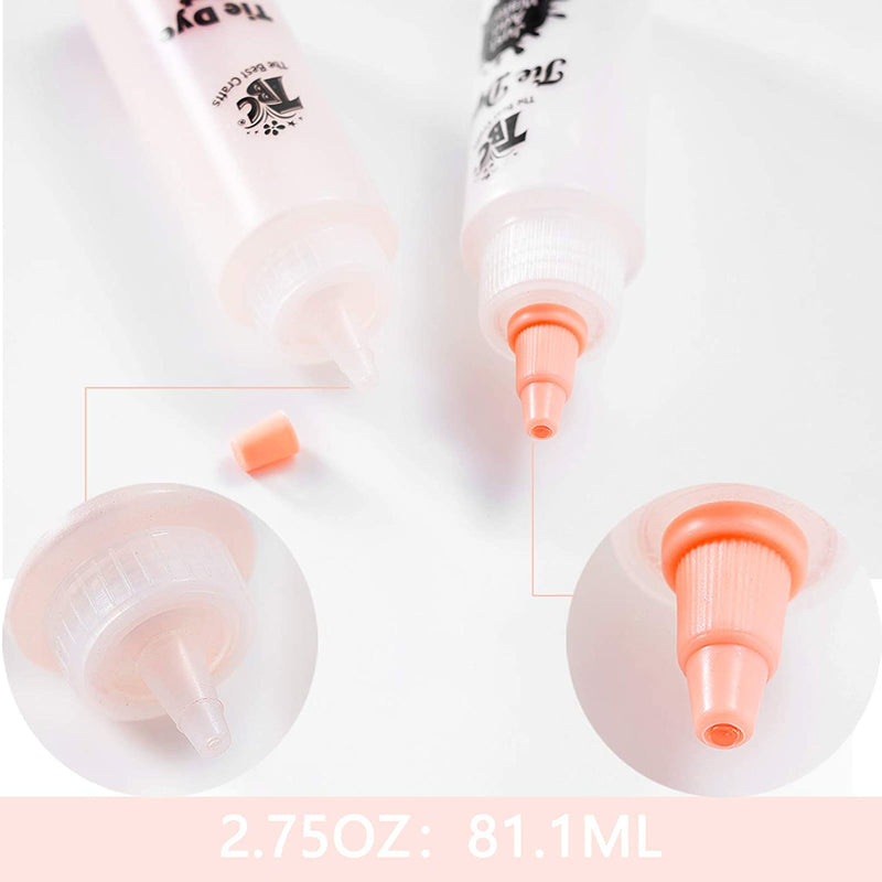 Each bottle from the tie dye art party kit holds about 81.1ml of water - Stationery Island
