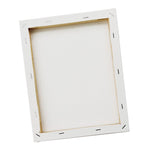 The back of a TBC 8" x 10" medium stretched canvas that comes in a pack of 10 - Stationery Island