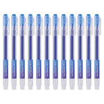 A pack of 12 blue Ezigoo erasable pens - Stationery Island
