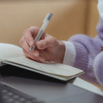 A 0.7mm erasable rollerball pen being used on paper - Stationery Island