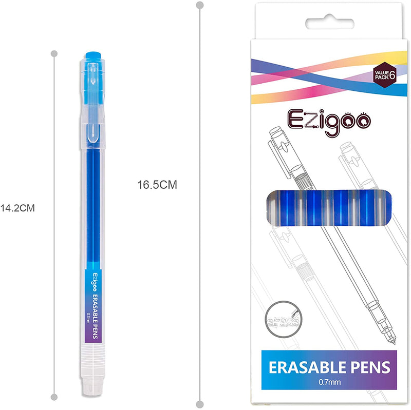Measurements of the blue refillable erasable pens - Stationery Island