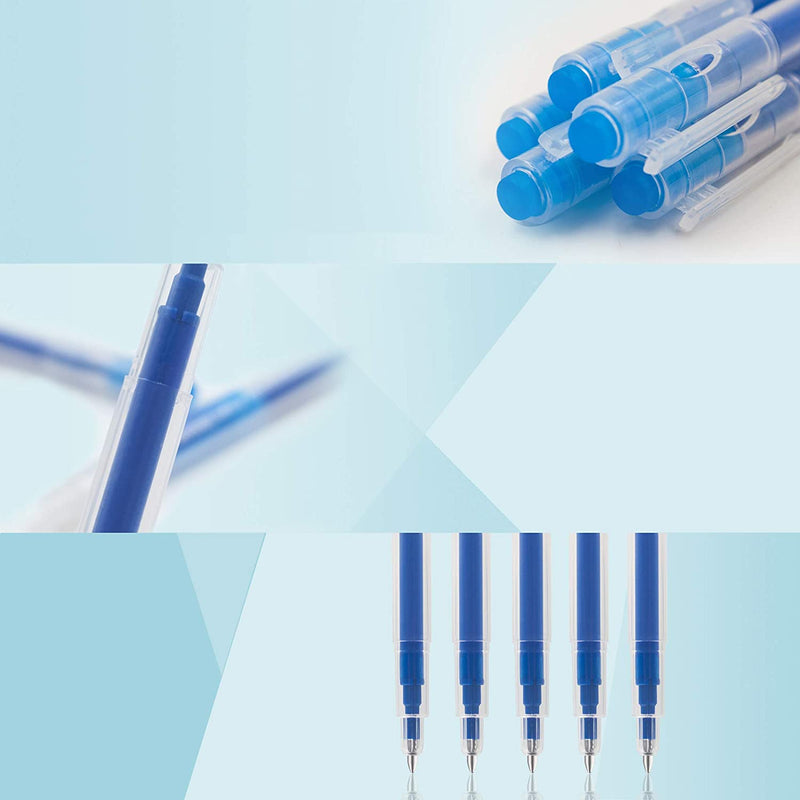 Blue 0.7mm erasable, refillable pens - Stationery Island