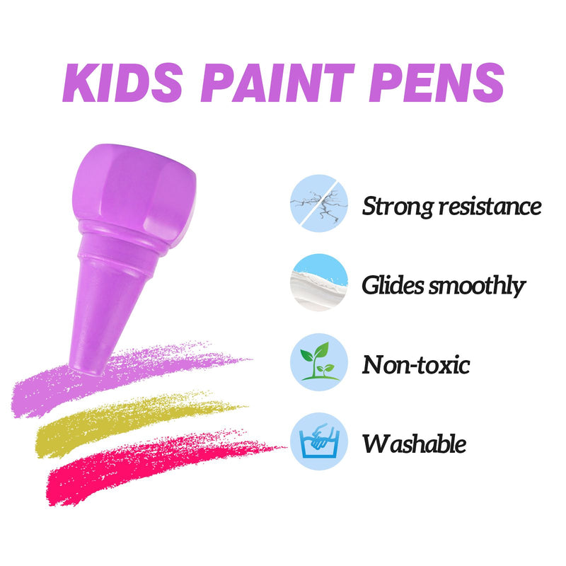 The TBC finger crayons are washable, non toxic, glide smoothly and have a very strong resistance - Stationery Island