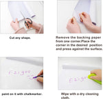 Whiteboard Sticker - 60cm x 310cm - 1 Roll & 1 Chalk Marker