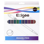 A pack of 12 assorted erasable pens inside their box packaging - Stationery Island