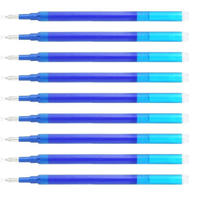 A pack of 9, blue Ezigoo erasable pen refills - Stationery Island