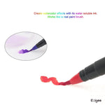Ezigoo brush pens can create watercolour effects with its water soluble ink like a real paint brush - Stationery Island