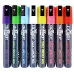 A pack of 8 wet wipe W60 chalk pens with a 6mm chisel nib - Stationery Island 