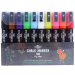 Dry Wipe D60 Chalk Pens - 6mm Chisel Nib - Pack of 10