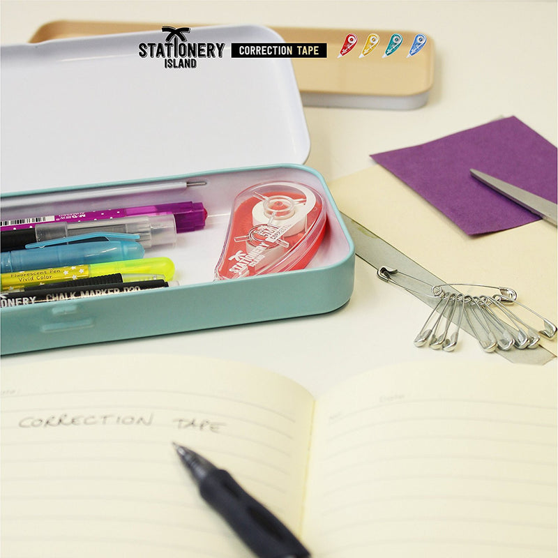 Stationery set with a correction tape roller mouse inside - Stationery Island