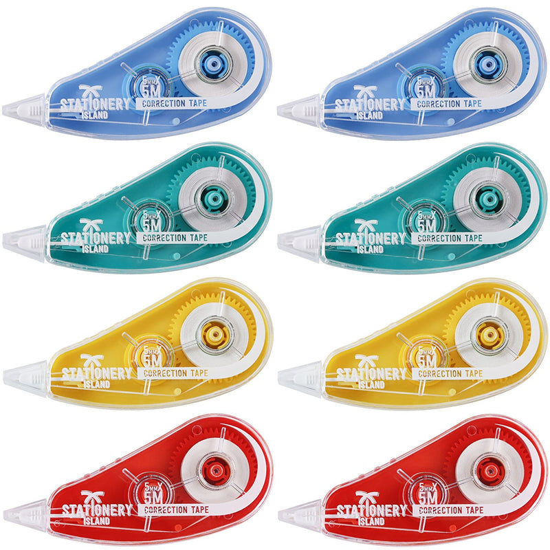 A pack of 8 correction tape roller mouse that are 5m x 5mm - Stationery Island
