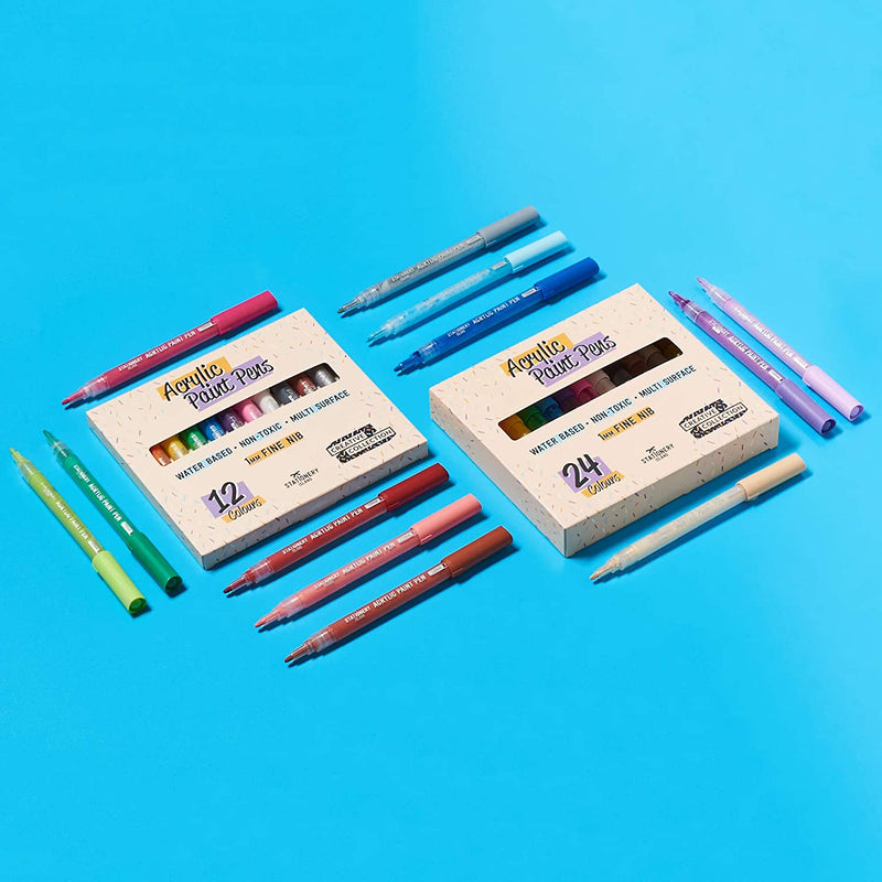Stationery Island Rotuladores de Tiza Liquida Borrado en Seco, Punta Redonda Fin Stationery Island Rotuladores de Tiza Liquida Borrado en Seco, Punta Redonda Fin