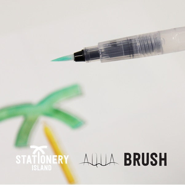 A palm tree drawn using the aqua brush - Stationery Island