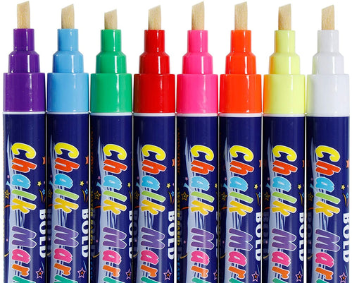 TBC bold chalk markers in 8 different colours - Stationery Island 