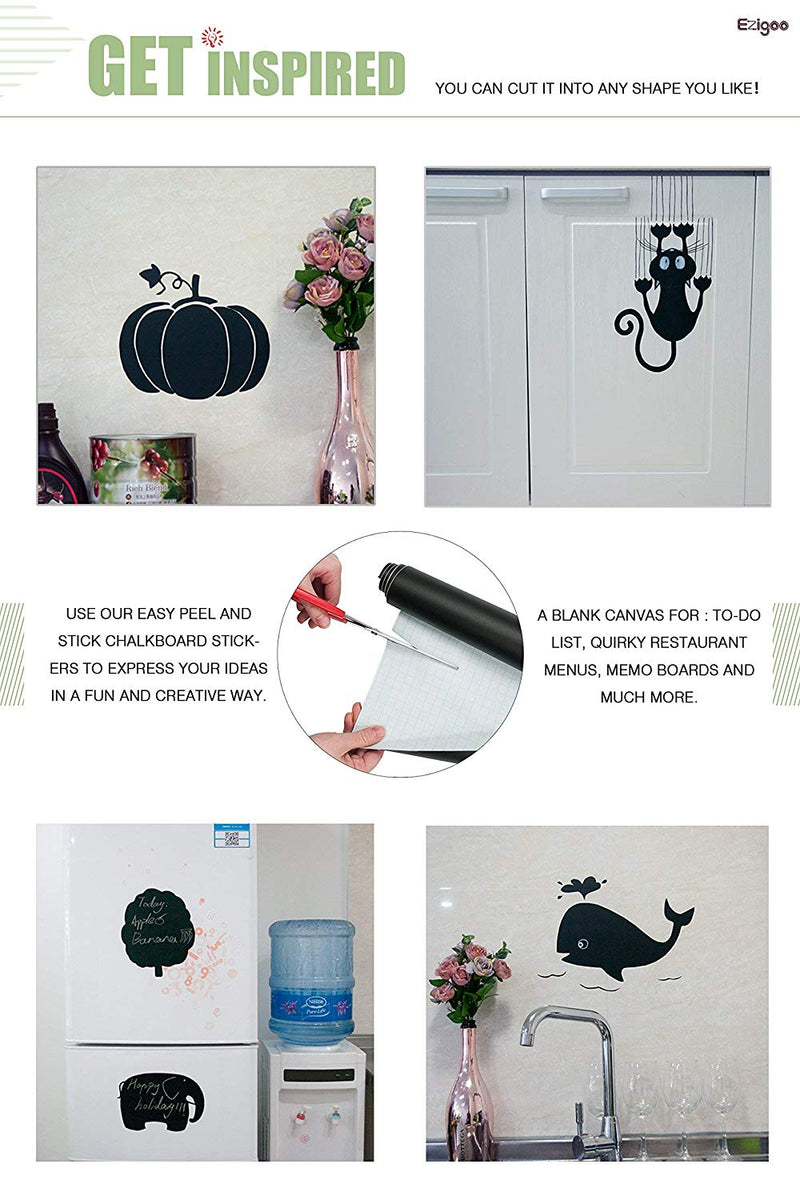 Chalkboard stickers are easy to peel and stick to create different images - Stationery Island 