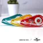 3 colours of the 5m x 5mm correction tape roller mouse - Stationery Island