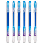 A pack of 6 blue Ezigoo erasable pens - Stationery Island