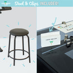 Stool and 8 artist table clips included with the Foula-TP drafting table - Stationery Island