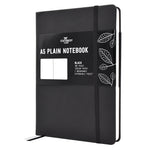 A black A5 blank notebook, plain journal - Stationery Island
