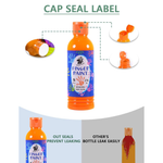 The TBC washable finger paints have a cap seal label to prevent the paint from leaking out the bottle compared to others - Stationery Island