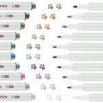 Pack of 10 Ezigoo metallic markers used to draw paw prints with all the different colours included - Stationery Island 