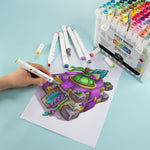 A drawing created using the essential colours sketch markers - Stationery Island