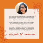 Some background information about the person in partnership with the Surely Simple A5 dotted notebook, bullet journal - Stationery Island