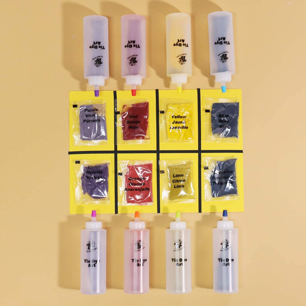 TBC Tie Dye Art Set 8 Colours Set of 65 Stationery Island