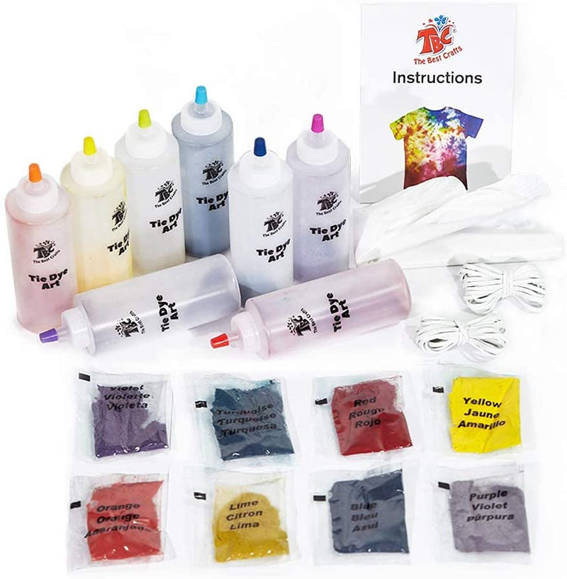 TBC Tie Dye Art Set 8 Colours Set of 65 Stationery Island