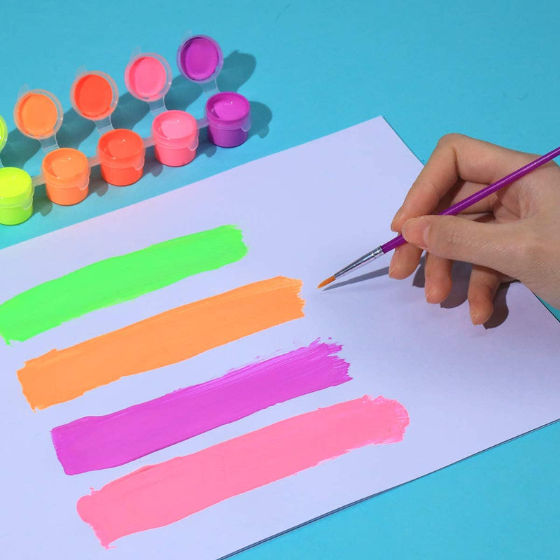 Paint from the unicorn TBC paint your own stepping stone, is being used on paper - Stationery Island
