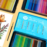 Different colours from the set of 72 watercolour pencils - Stationery Island