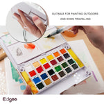 The Ezigoo watercolour paint set that has 24 colours and an aqua brush, is suitable for painting outdoors and when travelling - Stationery Island
