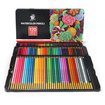 A set of 120 TBC watercolour pencils with a brush - Stationery Island 