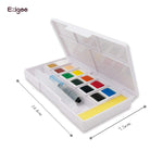 Measurements of the Ezigoo watercolour paint set that has 12 colours and an aqua brush - Stationery Island
