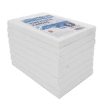 A pack of 8 TBC 5" x 7" white stretched canvases - Stationery Island 