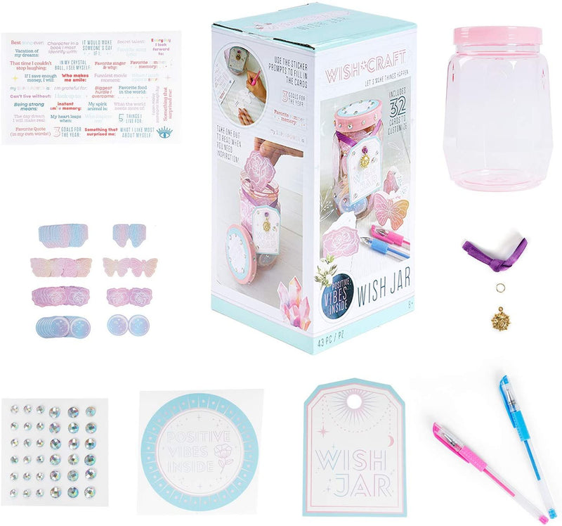 Different items that are included with the TBC create your own wish jar - Stationery Island